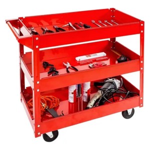 Carro Mesa De Taller Con 3 Estantes Con Ruedas - Tyt