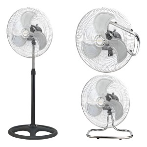 Ventilador 3 En 1 Tres Velocidades 3 Aspas Metalicas - 1año
