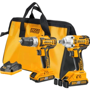 Kit Atornillador 18v + Llave Impacto 2 Batería 18v Ingco Tyt