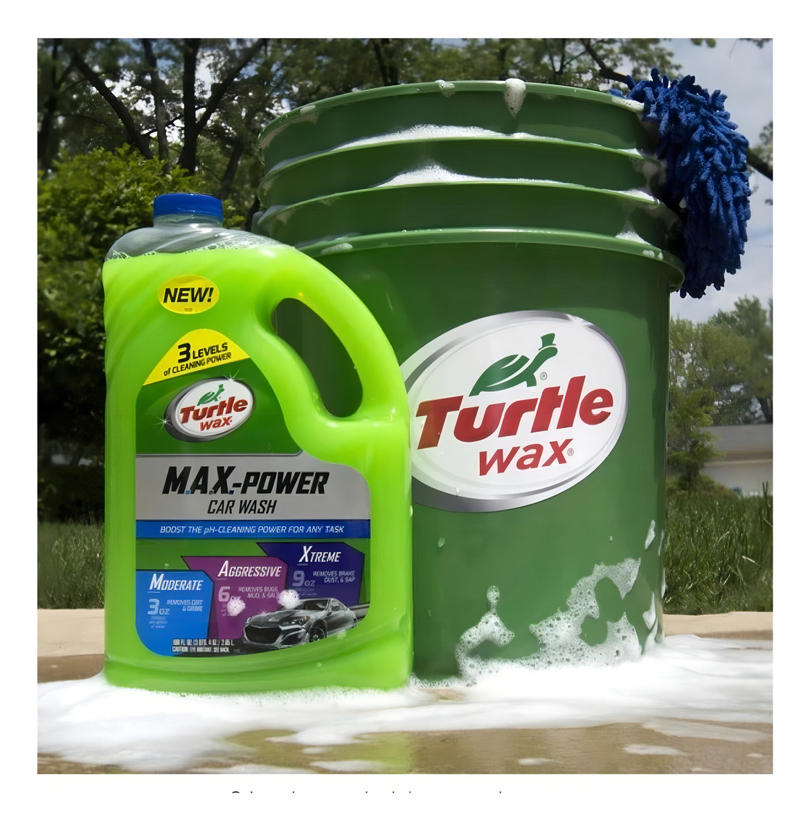 Shampoo Para Auto Turtle Wax Maxpower Espuma Biodegradable 3l - Imagen 3