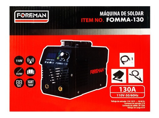 Soldadora Inverter Dakota Pro 140 Amp + Careta + Electrodos - Imagen 4