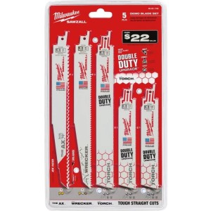 Kit 5 Hojas De Sierra Sable Demolición Milwaukee - Tyt