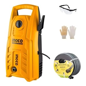 Hidrolavadora Eléctrica Ingco Hpwr14008 Naranja De 1400w Con 130bar De Presión Máxima 220v - 240v - 50hz/60hz
