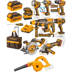 Kit Combo 9 Herramientas A Bateria Ingco Cosli2503