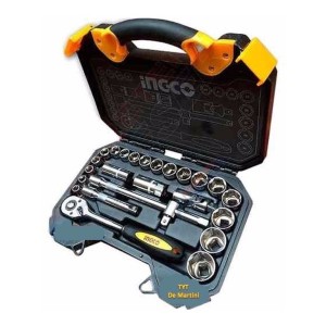 Juego De Dados Y Llave Crique Ingco 25 Pzas 1/2'' - Tyt