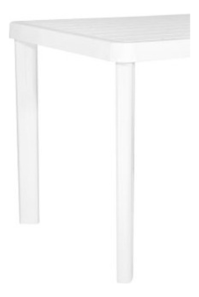 Mesa De Jardin Plastica Bali Rectangular Blanco Garden Life - Imagen 4