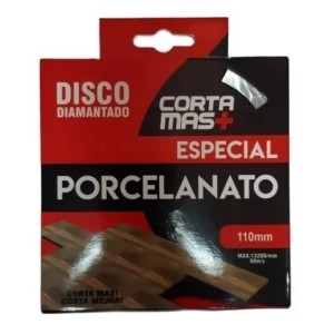 Disco Diamantado Corte Fino Turbo 110mm Para Porcelanato