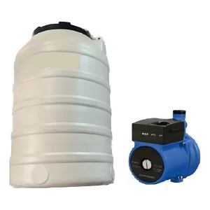Tanque De Agua 350 Lts Tri Capa Web + Bomba Pres 1/8hp - Tyt