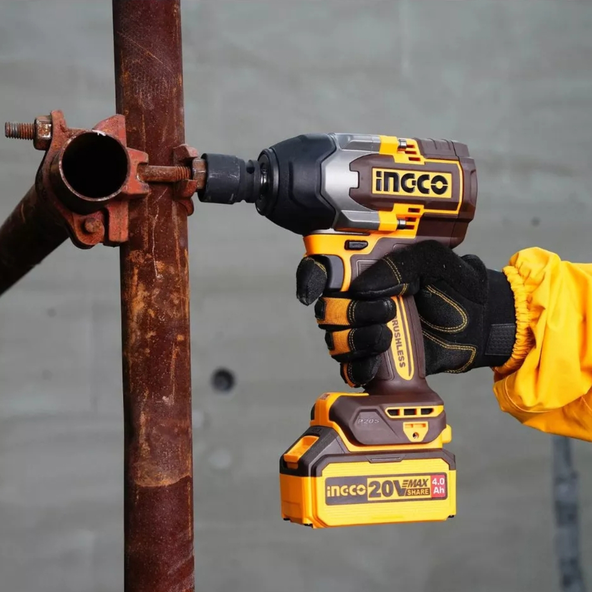 Llave De Impacto 850nm P20s C 2bat Carg Y Valija Lnf Color Amarillo Frecuencia 50hz60hz - Imagen 6