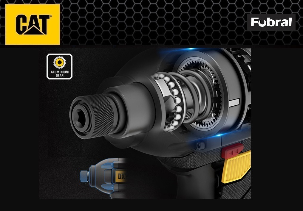 Taladro Atornillador Impacto Cat 200n 18v. Dx71b Sin Batería Color Negro - Imagen 4