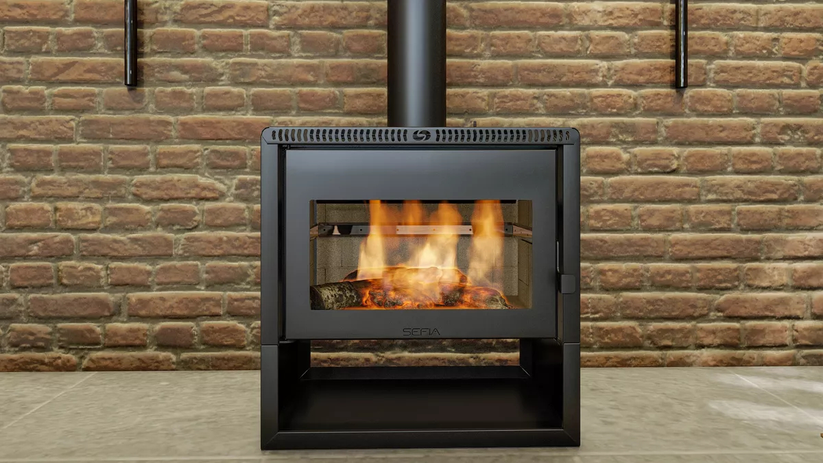 Calefactor Premium Grande 200m2 + Kit Pared Mallorca - Imagen 2