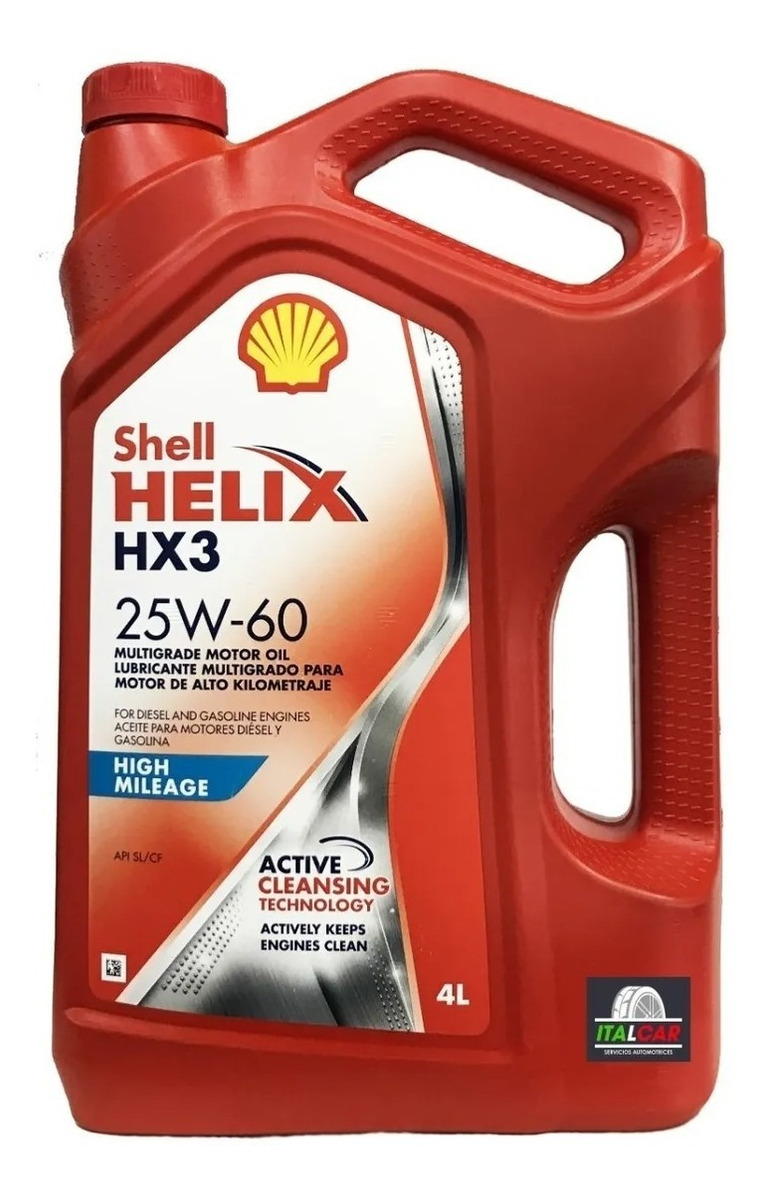 Aceite Shell 25w60 4l Nafta / Diésel Motor Alto Kilometraje - Imagen 2