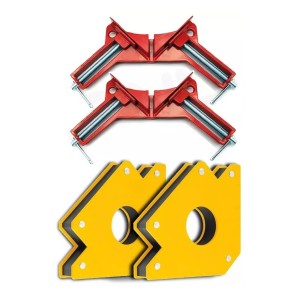 Prensas Encuadrar + 2 Angulos Imantados 4 Pulgadas