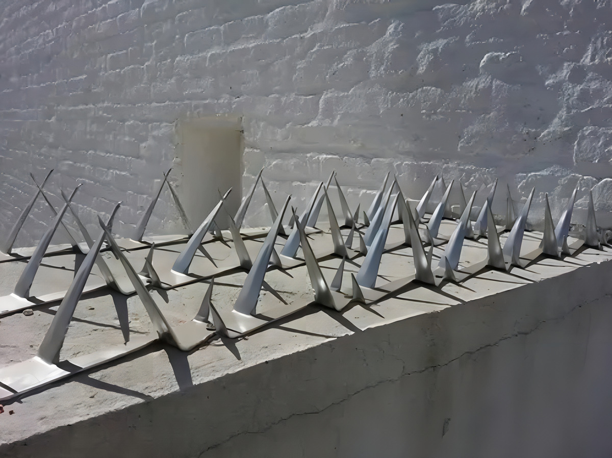 Puas O Pinchos De Seguridad Para Muros Acero Inoxidable Color Gris - Imagen 3