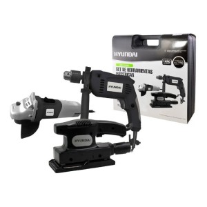 Combo Amoladora + Taladro + Lijadora Hyundai Hy9006+ Maletin