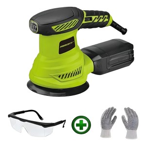 Lijadora Roto Orbital Prescott 350w 125mm Color Verde/negro Frecuencia 50 Hz/60 Hz