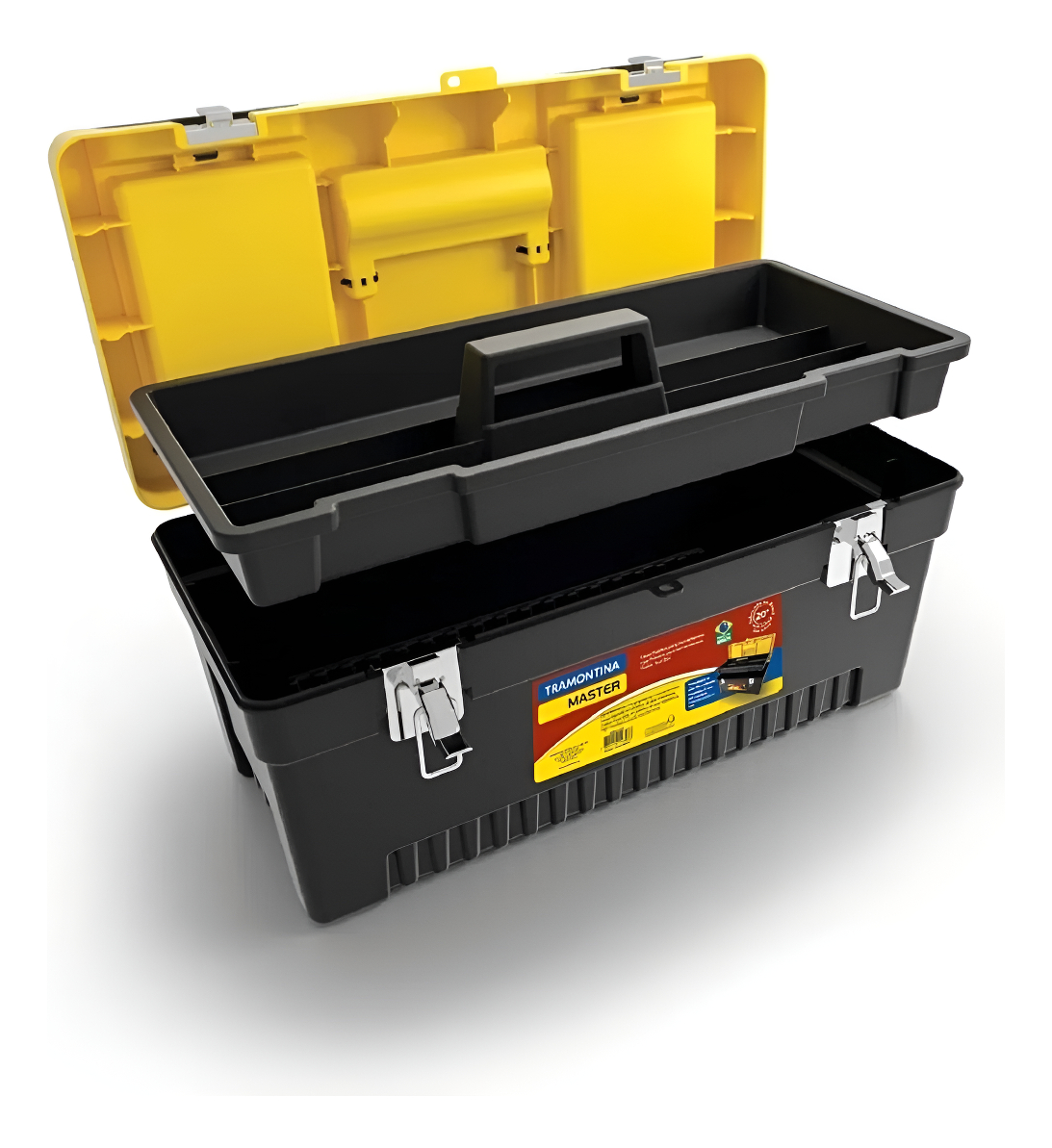 Caja Plástica De Herramientas Cierre Metálico 20 Tramontina