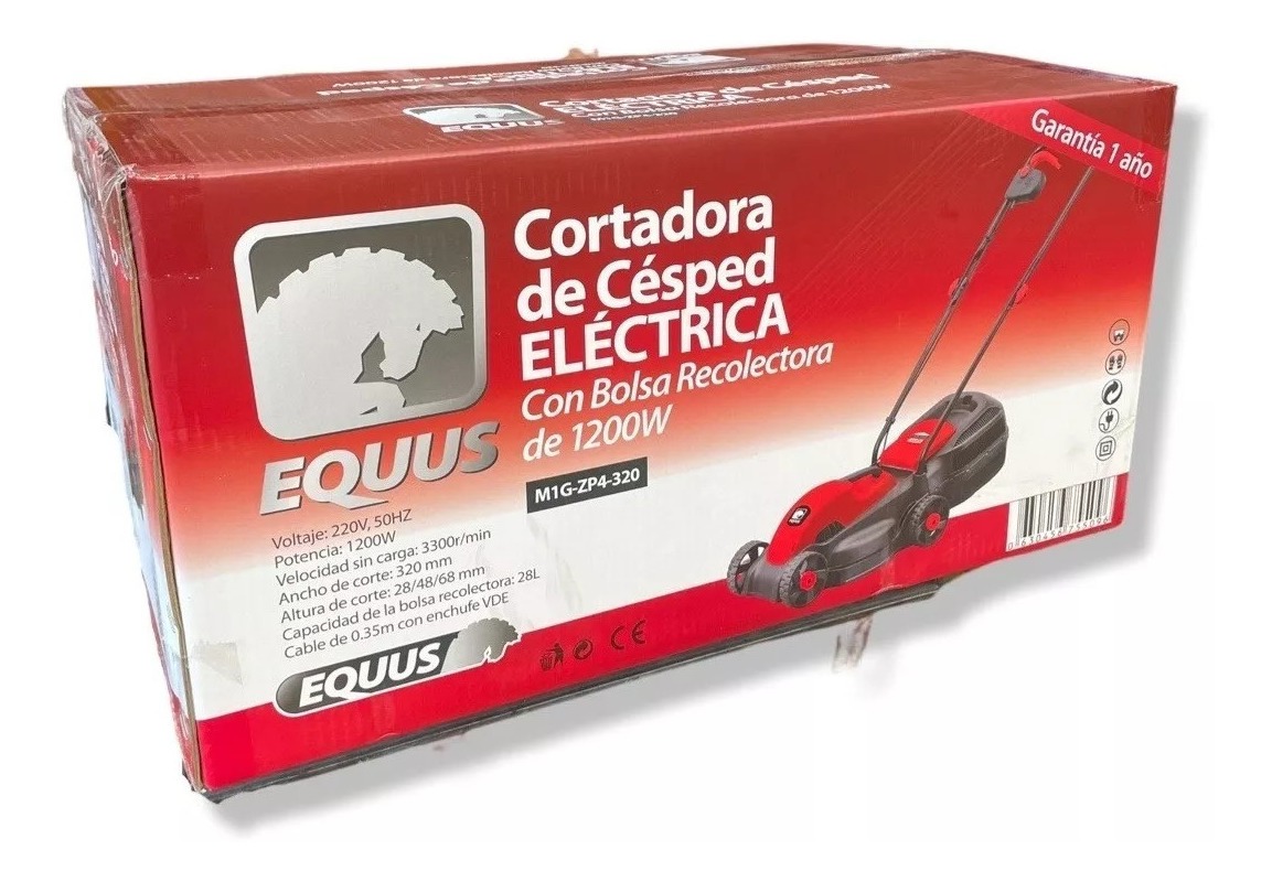 Cortadora De Césped Eléctrica Con Bolsa 1200w Equus - Tyt - Imagen 5