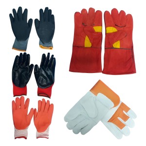 Guantes Soldar Cuero Trabajo Nitrilo Mondongo Latex - Pack