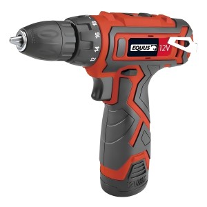 Taladro Atornillador Inalambrico 12v 2 Bateria Litio Maletin Color Rojo Frecuencia 0