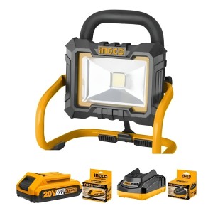 Farol Foco Led 20w Portatil C/bat. + Cargador 20v Ingco. Tyt