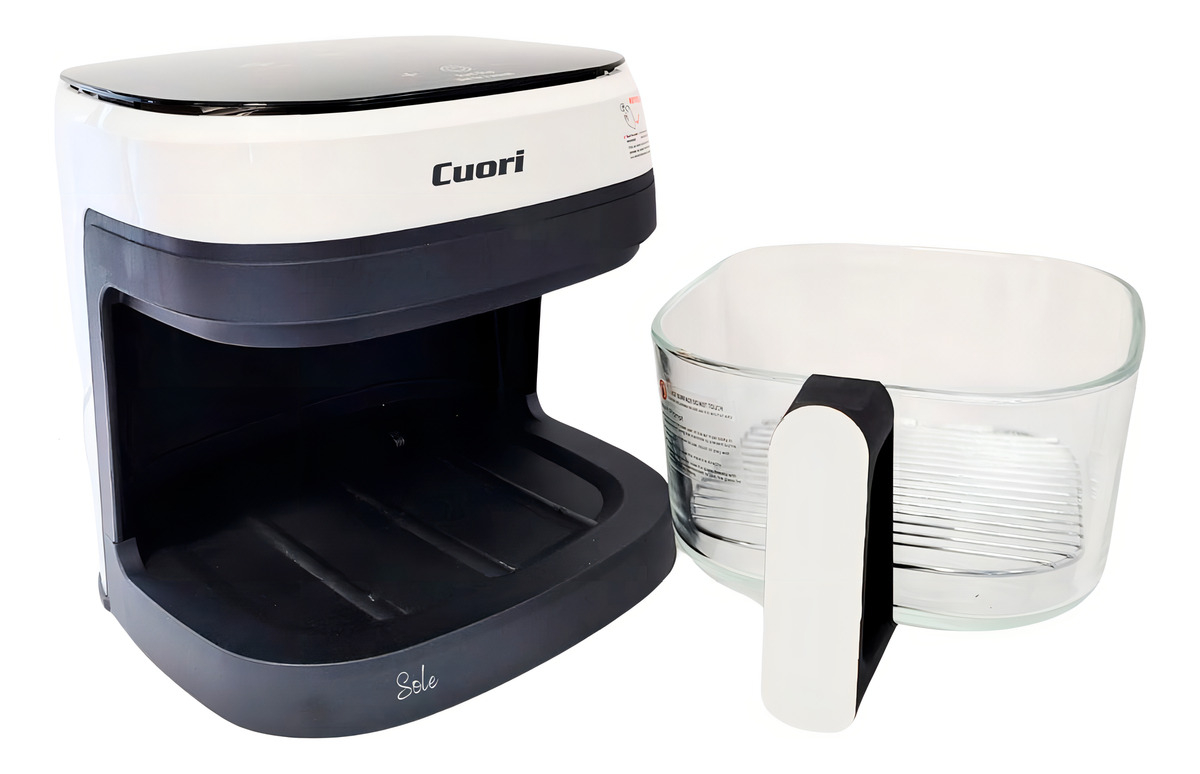 Freidora De Aire Cuori 4.5l 1400w Digital Cesta De Vidrio Color Blanco - Imagen 4