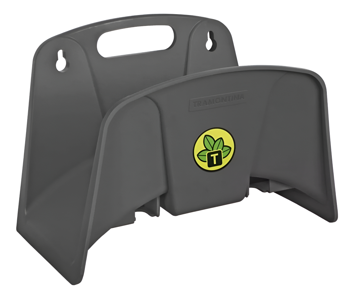 Soporte De Pared Plástico Fijo Para Manguera Tramontina Color Gris