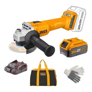 Amoladora Ingco A Bateria 20v Motor Sin Carbones Cagli20157 Color Naranja