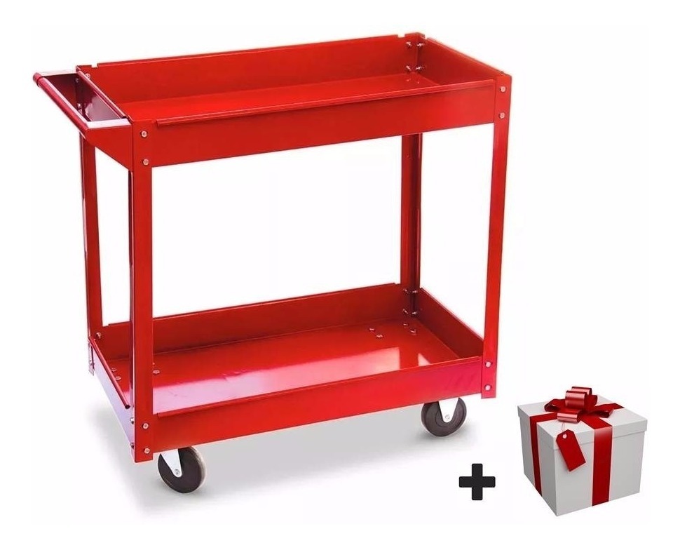 Carro 2 Bandejas P/ Taller Mecánico Equus Herramientas - Tyt - Imagen 2