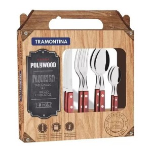 Juego Cubiertos 24 Piezas Polywood - Tramontina