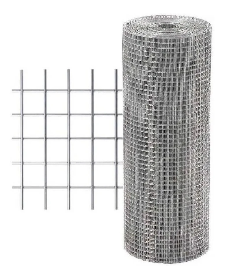 Malla Tejido Pollito Electrosoldado 25x25mm X25 Mts Galvan