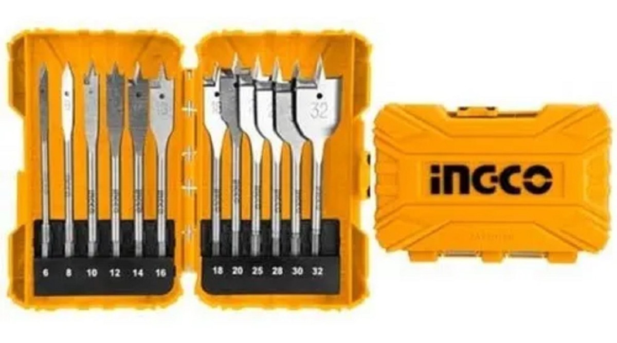 Juego 12 Mecha Chatas Akdl1201 Para Madera Ingco - Tyt