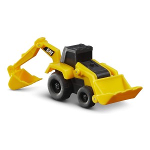 Minimáquina Cat Caterpillar, Camión De Construcción, Coches De Juguete, Juego De 5, Volquete, Excavadora, Cargadora De Ruedas, Excavadora Y Retroexcavadora, Vehículos De Ruedas Libres Con