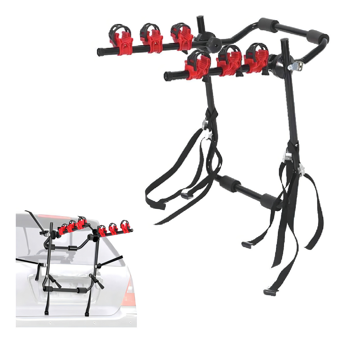 Porta Bicicleta Auto Soporte Con Capacidad Para 3 Bicicletas - Imagen 8