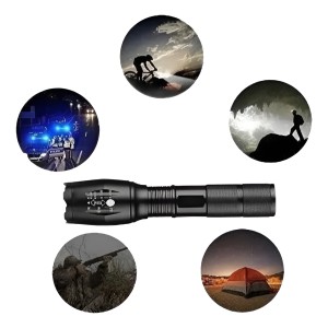 Linterna Táctica Led T6 5 W Recargable + Accesorios Cargador