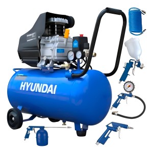 Kit Compresores De Aire Hyundai 2hp 24 L - Compr