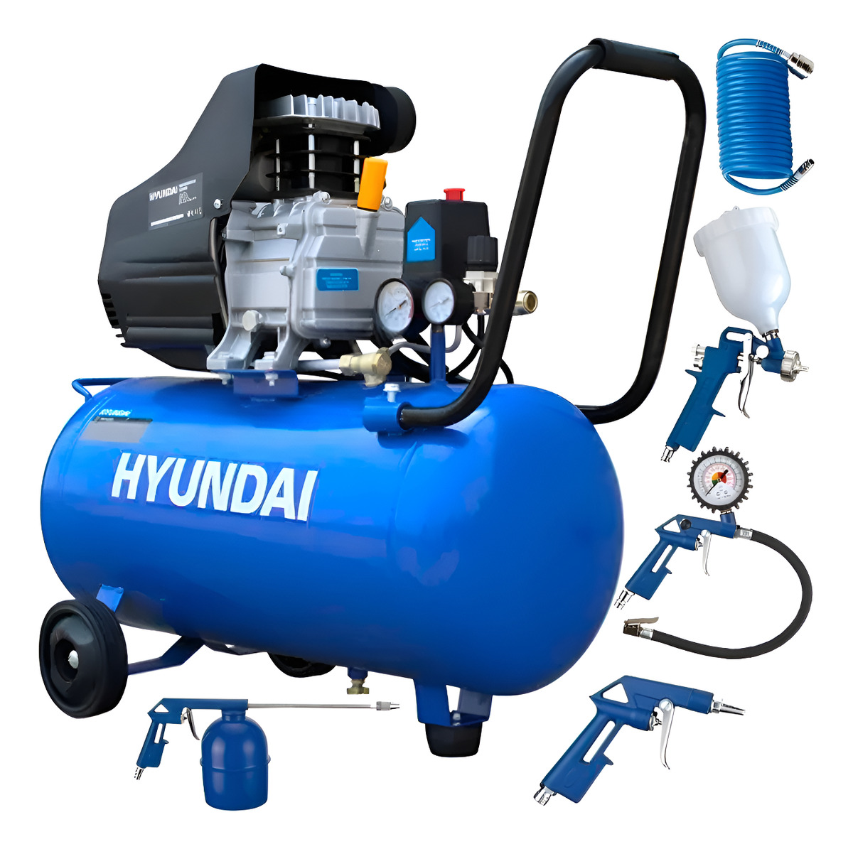 Kit Compresores De Aire Hyundai 2hp 24 L - Compr