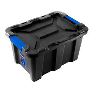 Caja Plastica Baul De Herramientas 40 Lts Wadfow Wtb3340 Color Negro