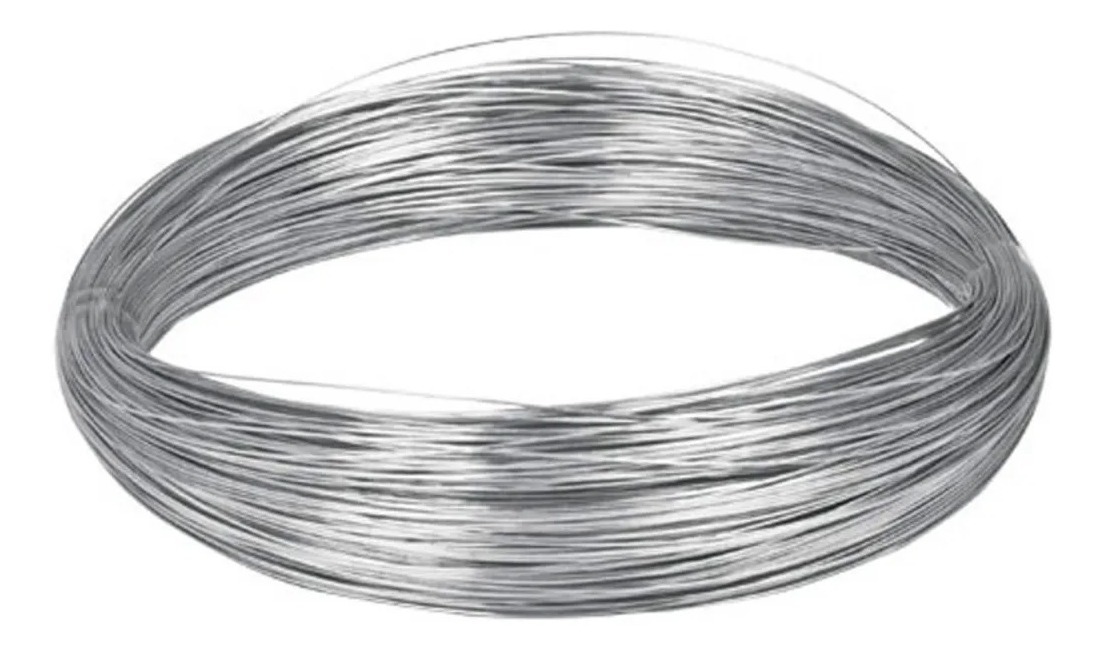 Alambre Galvanizado 14 En Rollo 25 Kg 1.000 Mts Alambrado