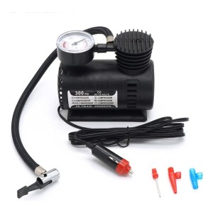 Compresor De Aire Portátil Para Auto E Inflado Rápido Color Negro Fase Eléctrica Monofásica