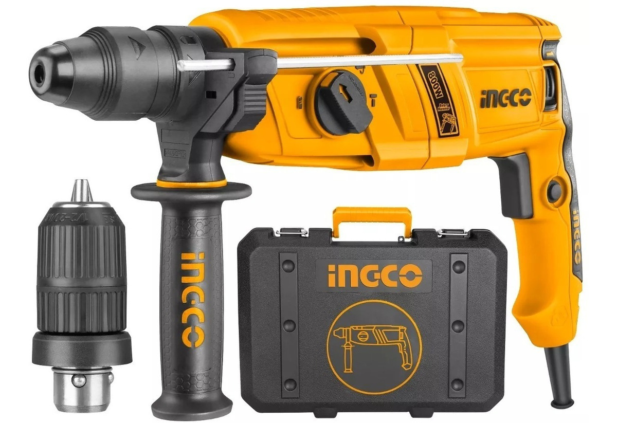 Rotomartillo Ingco Rgh9018 800w 0-1200rpm 2.5 Joule + Regalo - Imagen 2