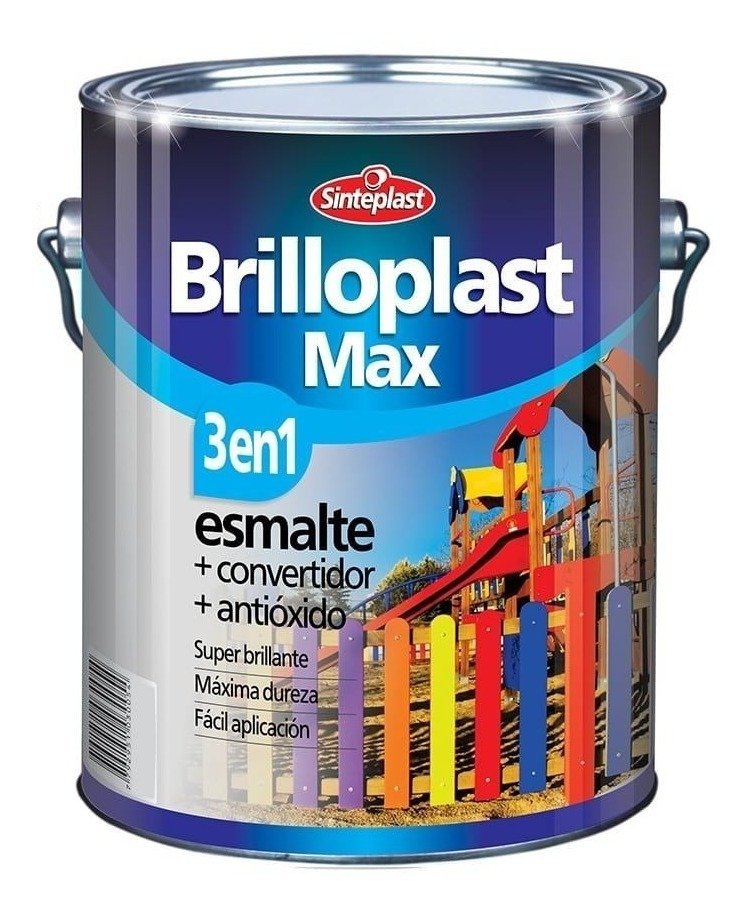 Brilloplast Max 3 En 1 Esmalte Sinteplast 4 Litros - Tyt