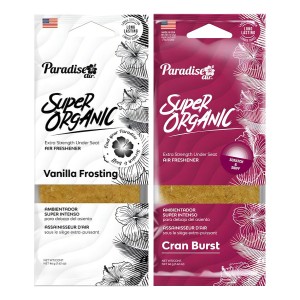 Pardise Super Organic Madera Organica 1 Blanco Vainilla Frosting / Cran Burst Pack 2