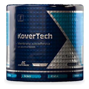 Membrana Autoadhesiva Kovertech Rollo 25cm X 10mts Aluminio