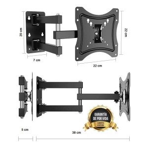 Soporte Para Tv Led De 14¨a 55¨incluye Tacos Y Tornillos