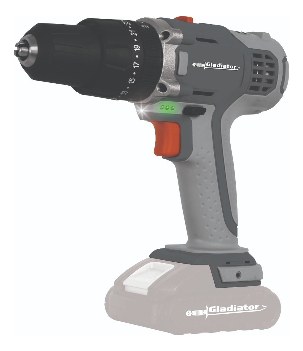 Taladro Percutor Atornillador Recar. 18v(no Incluye Batería) Color Gris