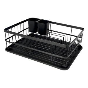 Escurridor De Platos Mor, 9 Platos, Negro Mate 8248