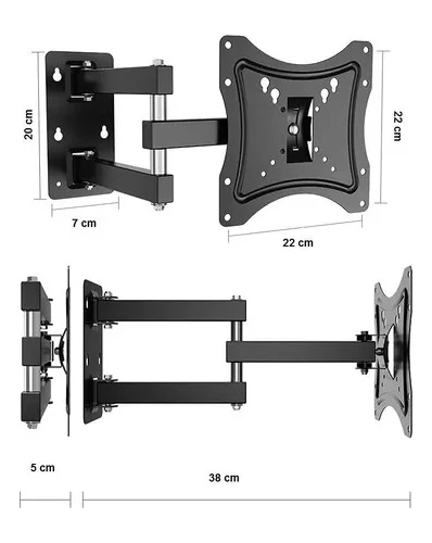 Soporte Para 55¨ 43¨ 32¨con Tornillos Para Todos Los Tamaños - Imagen 5