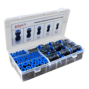 Acople Univ. Caño Aire 4/6/8/10/12mm 80 Piezas Kit