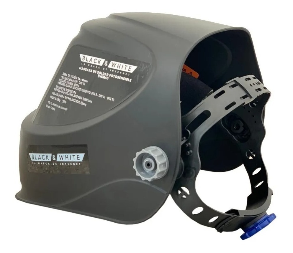 Máscara Careta De Soldar Fotosensible Black&white -bwm40 - Imagen 2